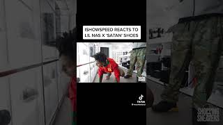 Ishowspeed reacts to lil nas x shoes
