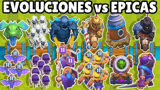 EVOLVED CARDS vs EPIC CARDS | CLASH ROYALE OLYMPICS