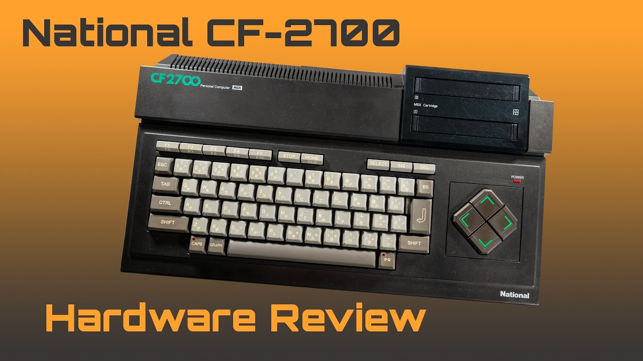 ナショナルパーソナルコンピュータ　cf-2700 National CF-2700: Well Japanese MSX (MSX Hardware Review