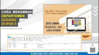 Cara Menambah Departemen Gudang di Program Toko IPOS 5
