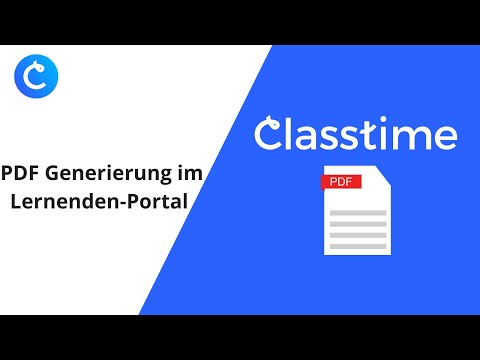 PDF Generierung im Lernenden-Portal