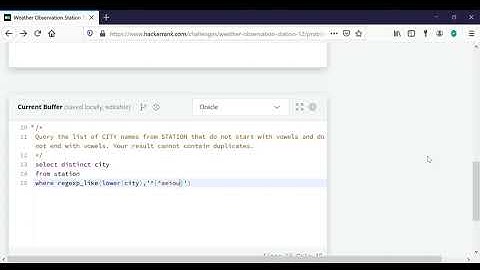 Weather Observation Station 12   HackerRank SQL