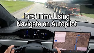 Navigate on Autopilot First Time on 2022 Tesla Model X