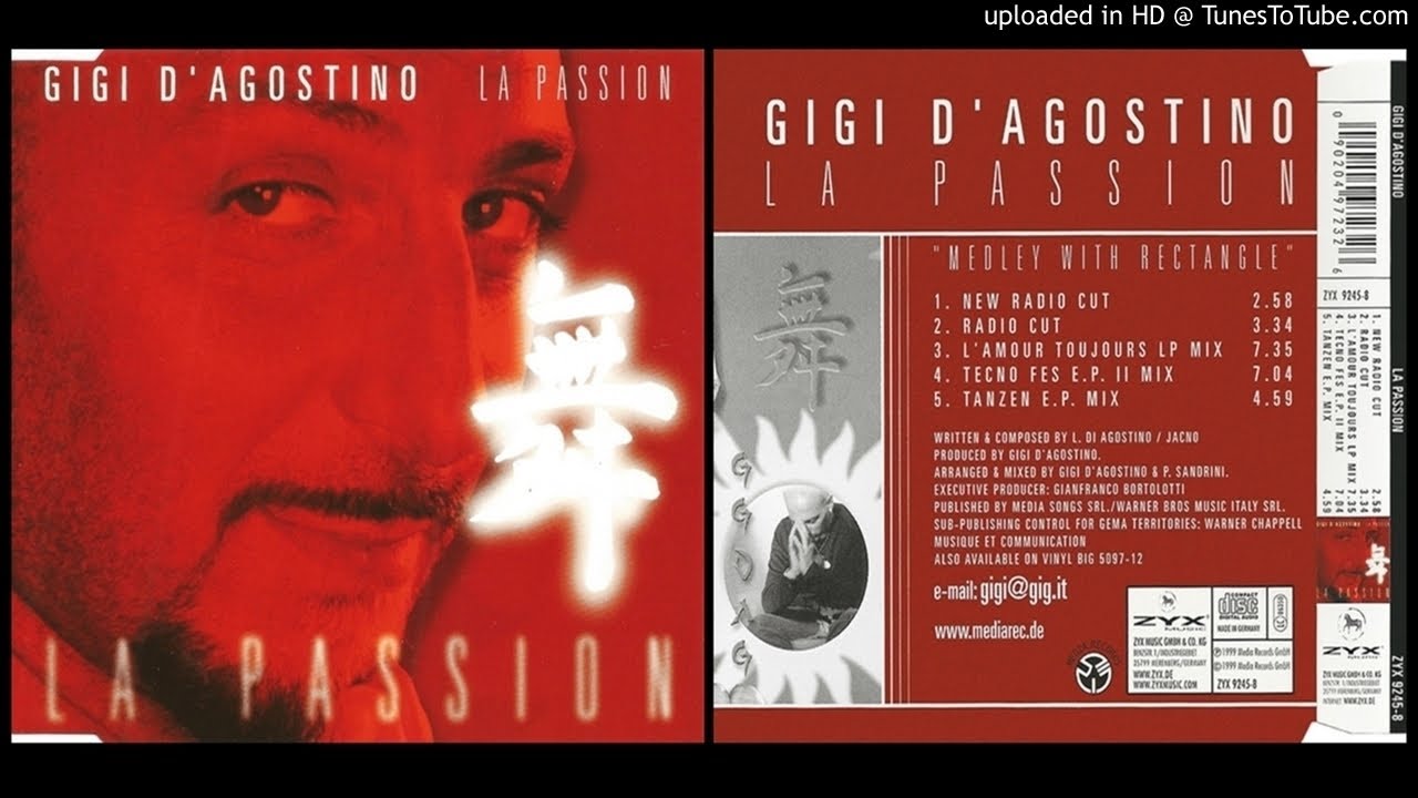 Hollywood orange anbefale Gigi D'Agostino – La Passion (L'Amour Toujours LP Mix – 2000) - YouTube