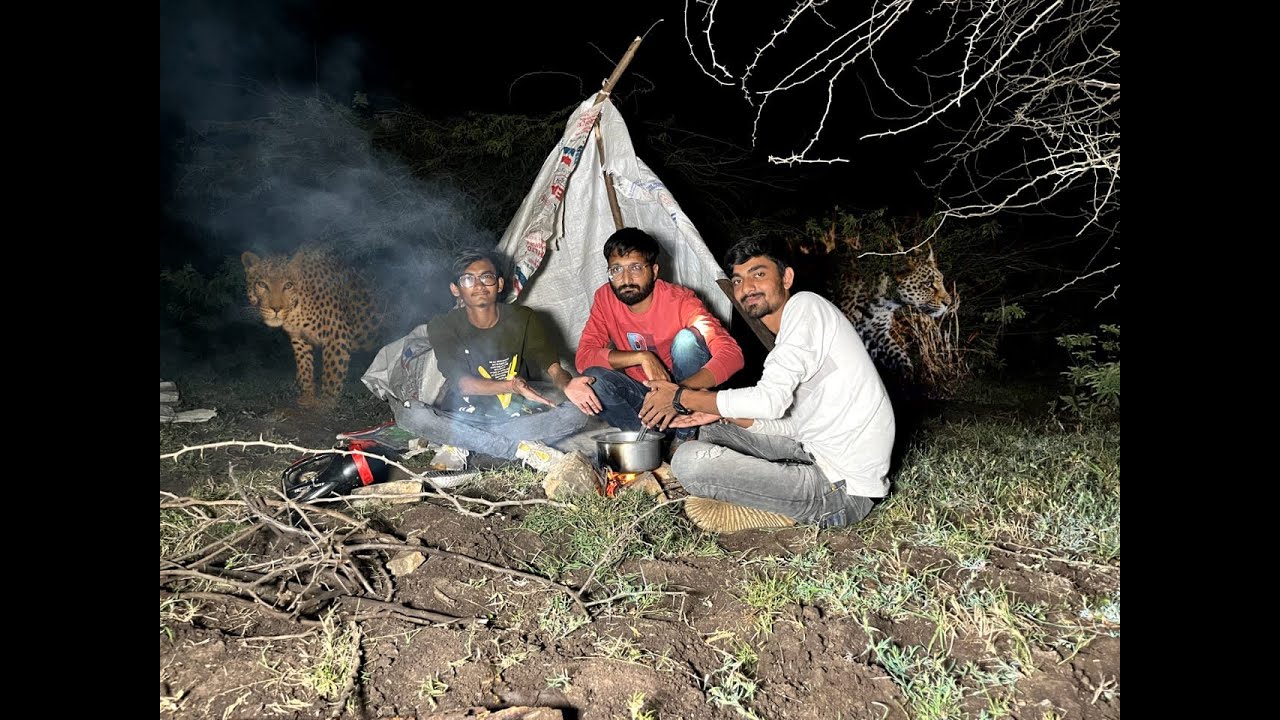 આજ તો ભયાનક જંગલ મા દિપડા થી સામનો થઈ ગયો 😱😱😰 / night camping in dangerous forest 😰😰😰#vlog #ad