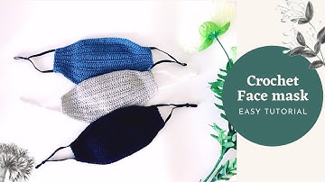 CROCHET QUICK FACE MASK WITH FILTER POCKET | SUPER EASY