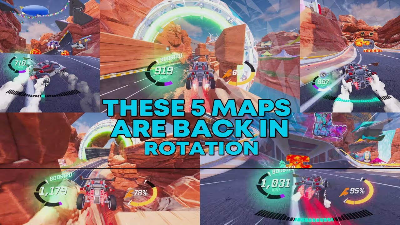 5 OLD MAPS ARE BACK IN ROTATION| Rocket Racing Ranked TOP 50 Gameplay ...