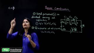 Electrostatic Potential & Capacitance 14 : Combination Of Capacitor ( in English )