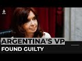 Argentina court sentences VP Kirchner to six years in prison