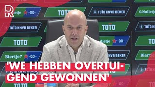 Arne Slot na Feyenoord-AZ (2-0): 'Wij hoeven NIETS OF NIEMAND TE ONDERSCHATTEN'