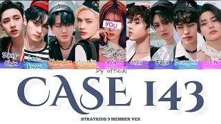 [Karaoke] STRAYKIDS - 'CASE 143' (Color Coded Lyrics) You as member (9 member ver) Resimi