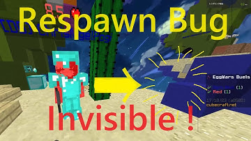 The Moment Invisible Player is produced by respawn bug EggWars CubeCraft Minecraft TottoOP bedrock