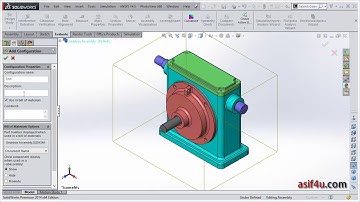 Solidworks Advanced Assemblies Bangla 38 Add configuration in Assembly