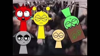 Subway train crash (emergency stop) - trash but it’s sprunki