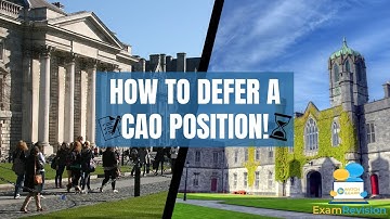 CAO Course Deferral - Everything you need to know about deferring your college position! 🤔 🤷‍♂️
