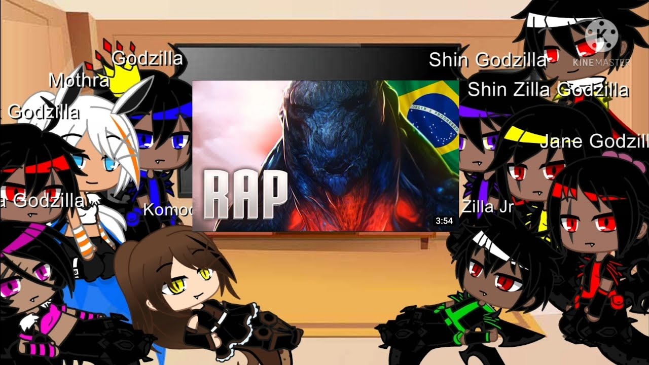 Godzilla familia e mothra e battra react rap do godzilla earth