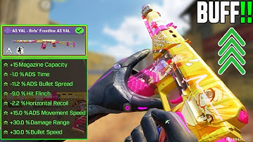 BUFF AS VAL Gunsmith is Cracked!! AS VAL Loadout Destroying Rank In Cod Mobile.