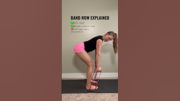 Band Row Explained #bandexercises #bandworkout #backexercises #backworkout