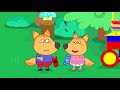 Fox Family Adventures with Pregnant Mom. Let's Learn Colors with rainbow baby - songs for kids #1718