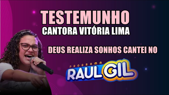 DEUS REALIZA SONHOS, CANTEI NO PROGRAMA RAUL GIL / CANTORA VITÓRIA LIMA
