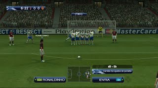 Top Goles de tiro libre bajo la barrera!!!! Pes 2009🔥