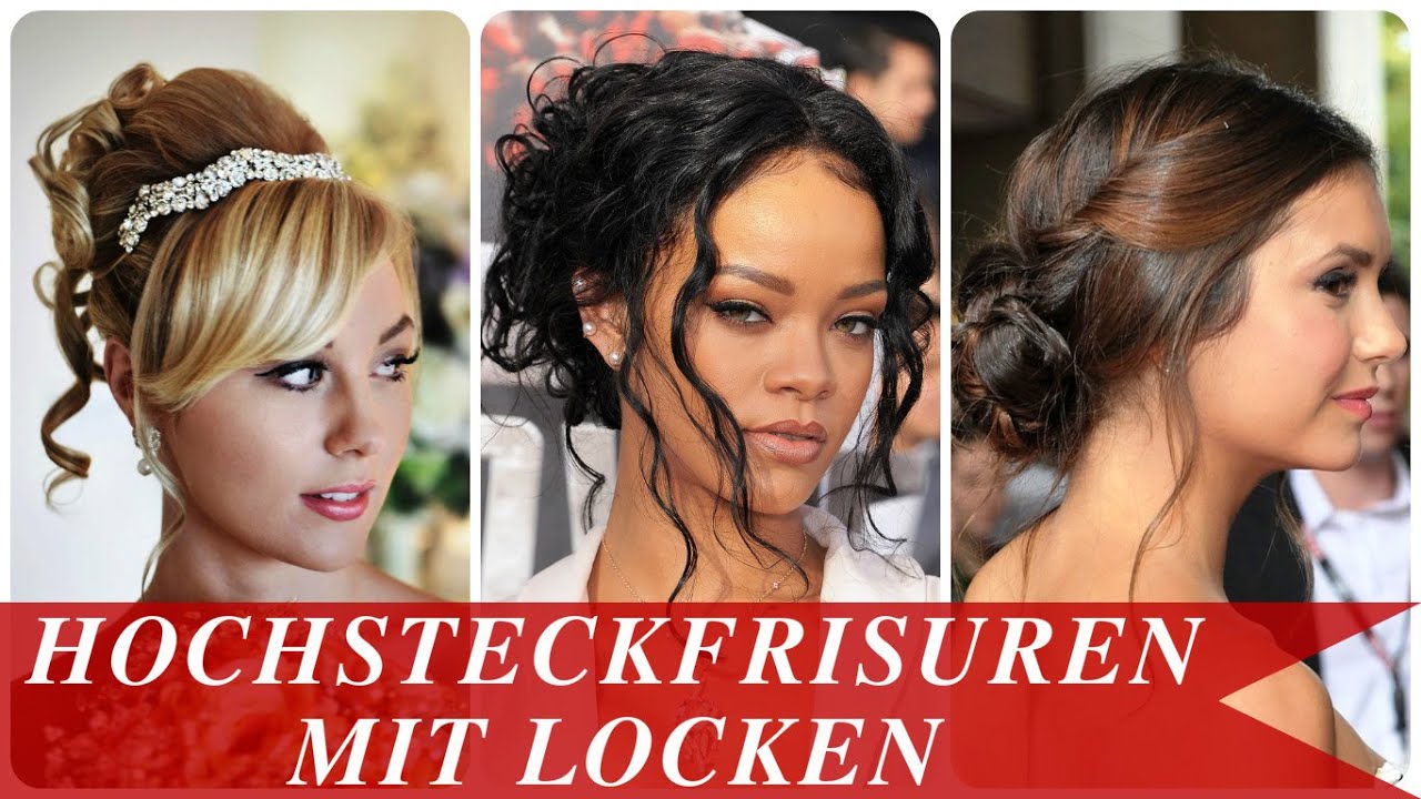 Hochsteckfrisuren mit locken - YouTube