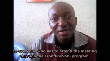 Using FrontlineSMS in Mulongo District