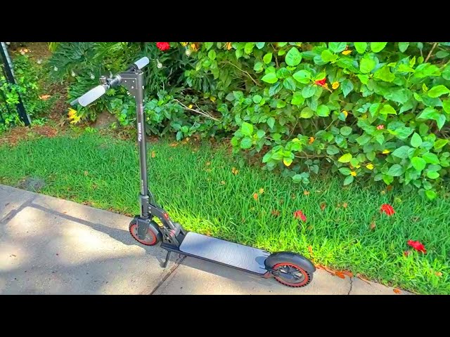 5TH WHEEL V30Pro Electric Scooter with Turn Signals, 10 Solid Tires, 19.9  Miles Range & 18 mph, 350W Motor, Foldable Electric Scooter for Adults 