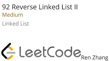 Leetcode 92 Reverse Linked List II