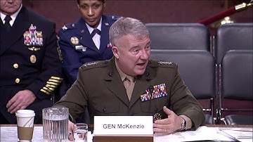 Senator Kevin Cramer Questions United States Central Command Commander during Armed Services Hearing