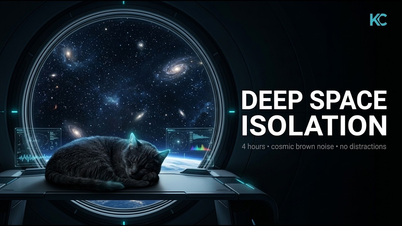 Deep Space Isolation • 4 Hours • Cosmic Brown Noise & Alpha Waves for ...