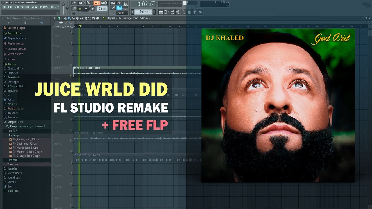 DJ Khaled Juice WRLD DID ft. Juice WRLD (FL Studio Remake + Free FLP