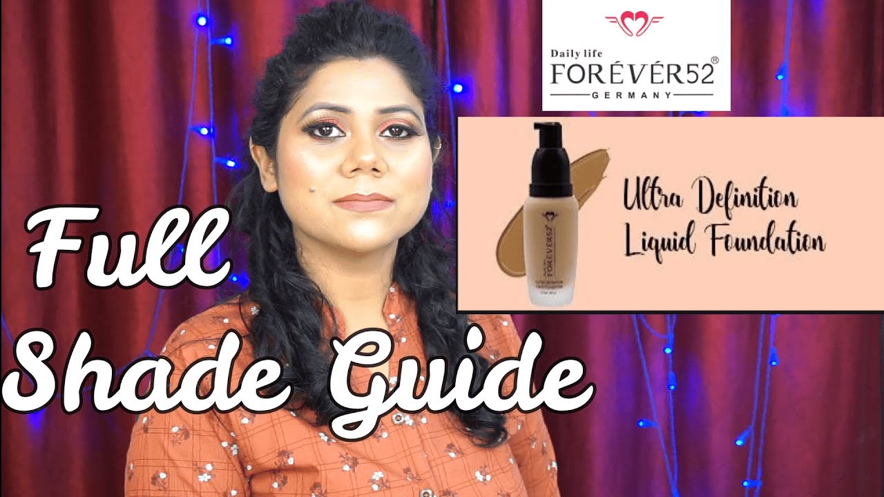 Makeup Forever ULTRA HD Foundation Full Shade Guide|Main Shades for FAIR,MEDIUM & Skintone - YouTube