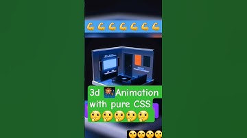 Stunning 3D Room Animation in Seconds! 🏠✨ #Shorts #css #coding #webdevelopment
