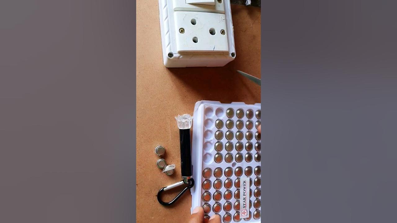 How to change cells in laser light ytshorts buttoncells buttonbatteries buttoncell button 