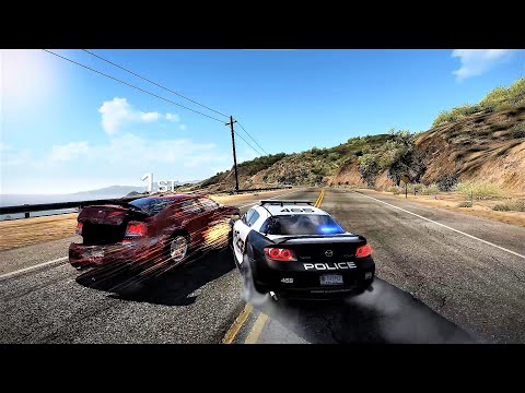 Mazda RX 8 Escape To The Beach Race Shutdown NFS Hot Pursuit GamePlay