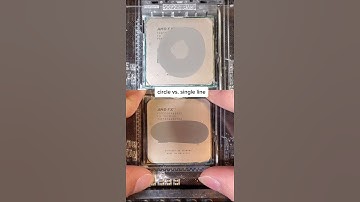 Circle vs. Single Line Thermal Paste #shorts