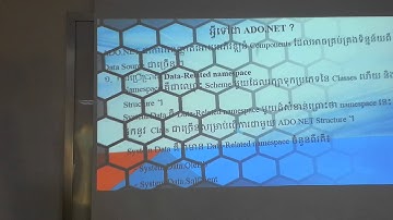 Advanced C# ADO NET Group2, 5 What is ADO NET Presentation by Mr. Noun Daro