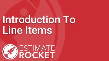 Introduction to Line Items | Estimate  Rocket Tutorial