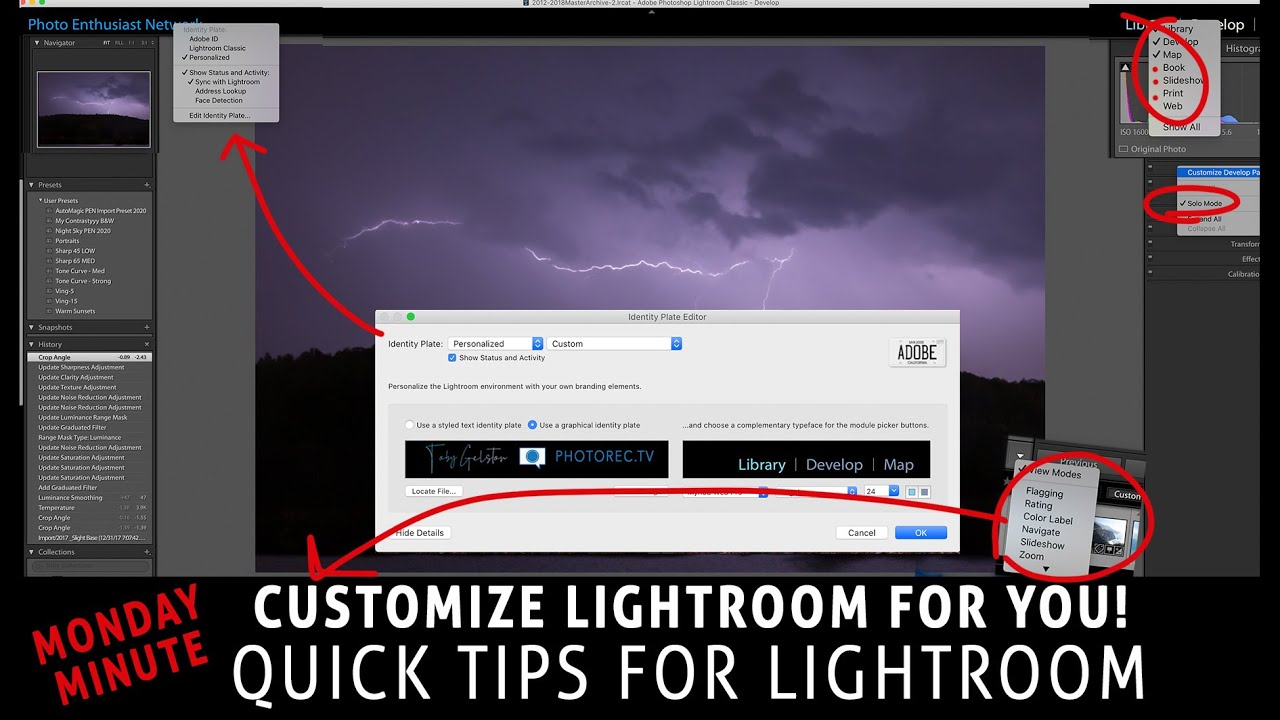 Lightroom Power Tip Customize Your Lightroom Part I YouTube
