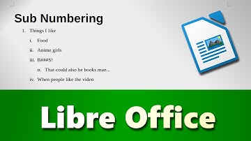 Sub Numbering in Libre Office