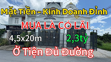 NHÀ MẶT TIỀN – KINH DOANH ĐỈNH – NGAY KCN CẦU TRÀM. Vừa ở vừa kinh doanh 4,5x20m, 1 lầu, Giá 2,3 tỷ