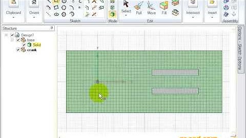 SpaceClaim : Assembly Modeling : Slider Crank Mechanism