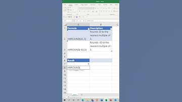 #shorts MROUND function #microsoft #excel #tutorial