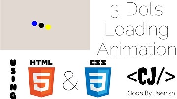 Make 3 Dots Loading Animation || Using HTML & CSS || NO JAVASCRIPT || @codebyjeenish