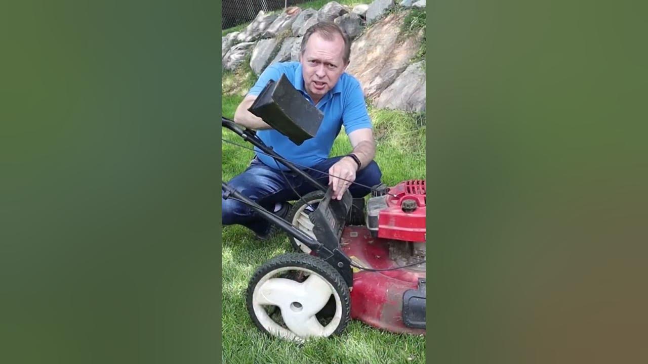 Change your lawnmower from bagging to mulching youtube