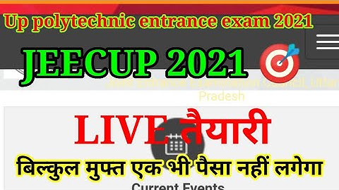 Polytechnic Entrance Exam Preparation 2021