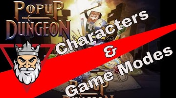 Popup Dungeon - Characters and Game Modes