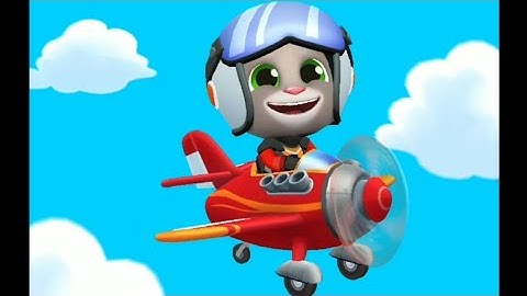 Talking Tom Sky Run - New Android Game - Tom Gameplay Walkthrough Part One | OutFit 7