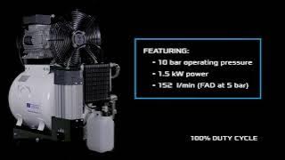 MGF 3HP – Oil-Free Air Compressor with dryer – 100% Duty